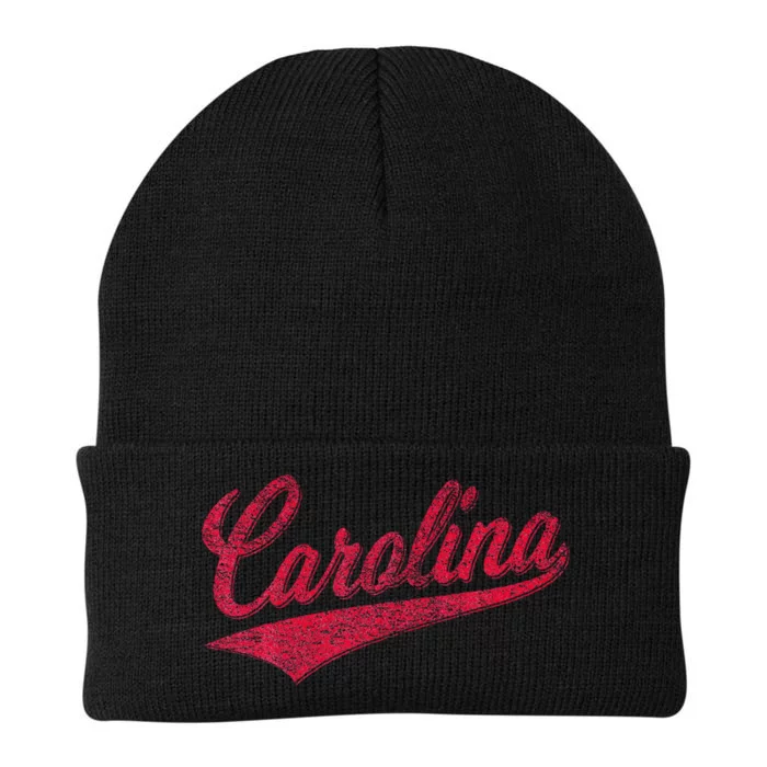 Carolina North South Varsity Script Sports Jersey Style Knit Cap Winter Beanie