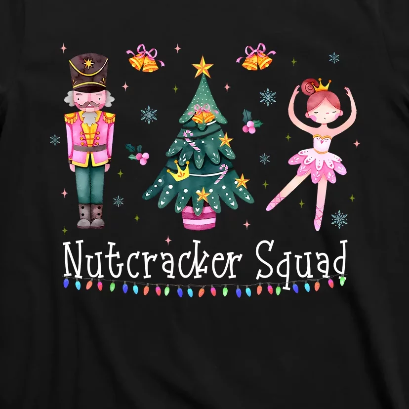 Christmas Nutcracker Squad Ballet Dance Women Kids Girls T-Shirt