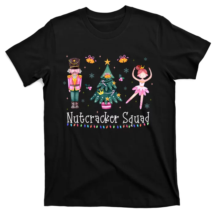 Christmas Nutcracker Squad Ballet Dance Women Kids Girls T-Shirt