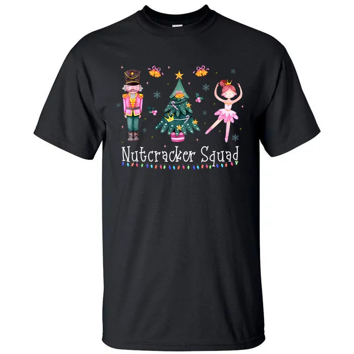 Christmas Nutcracker Squad Ballet Dance Women Kids Girls Tall T-Shirt