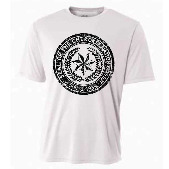 CHEROKEE NATION SEAL NATIVE AMERICAN TRIBE PRIDE HONOR Cooling Performance Crew T-Shirt