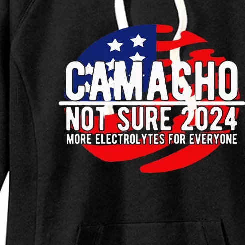 Camacho Not Sure For President 2024 Usa Women's Fleece Hoodie