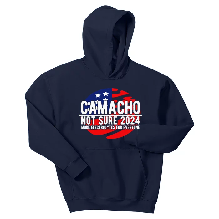 Camacho Not Sure For President 2024 Usa Kids Hoodie