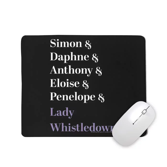 Character Name Stack Mousepad