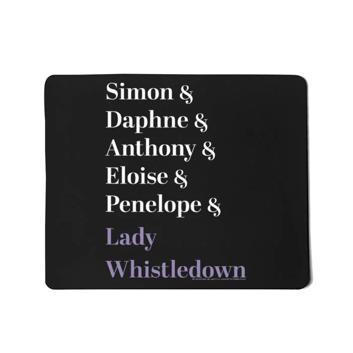 Character Name Stack Mousepad