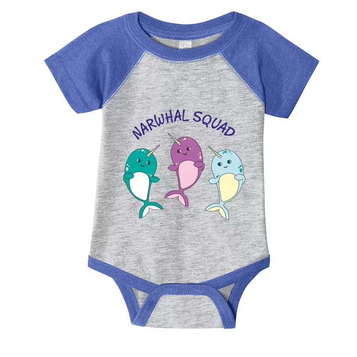 Cool Narwhal Squad Gift Great Gift Funny Birthday Gift Infant Baby Jersey Bodysuit