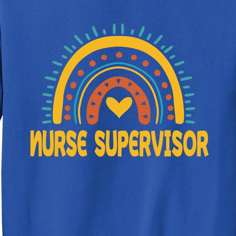 Cute Nurse Supervisor Rainbow Rn Nursing Leadership Gift Sweatshirt