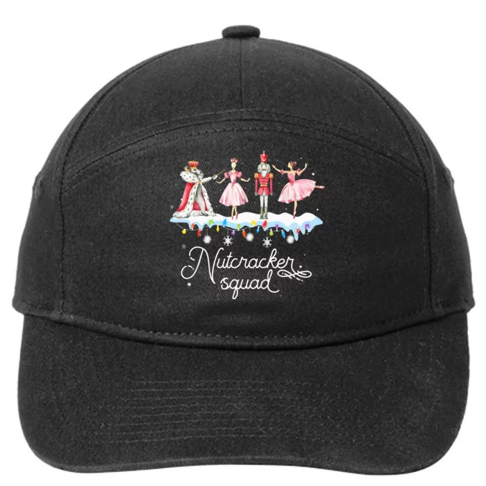 Christmas Nutcracker Squad Ballet Dance 7-Panel Snapback Hat