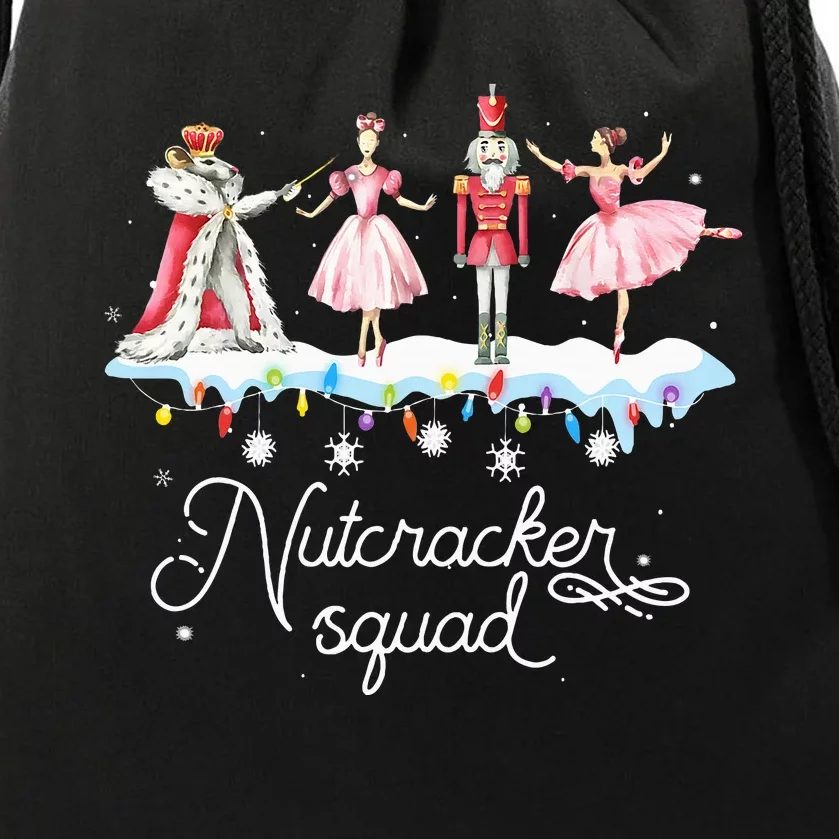 Christmas Nutcracker Squad Ballet Dance Drawstring Bag