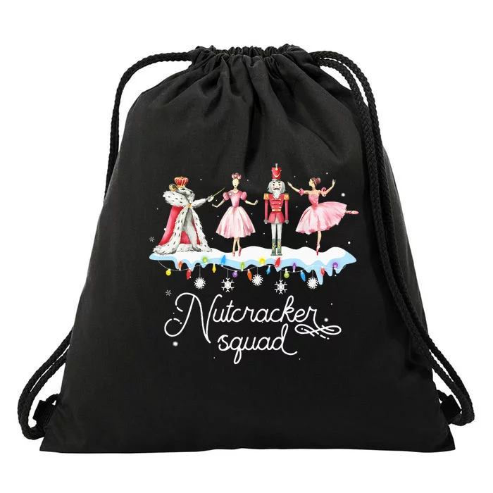 Christmas Nutcracker Squad Ballet Dance Drawstring Bag