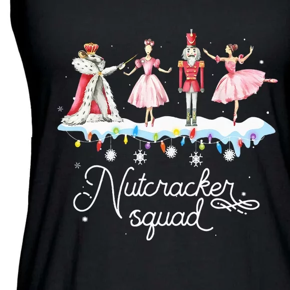 Christmas Nutcracker Squad Ballet Dance Ladies Essential Flowy Tank