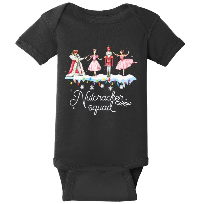 Christmas Nutcracker Squad Ballet Dance Baby Bodysuit