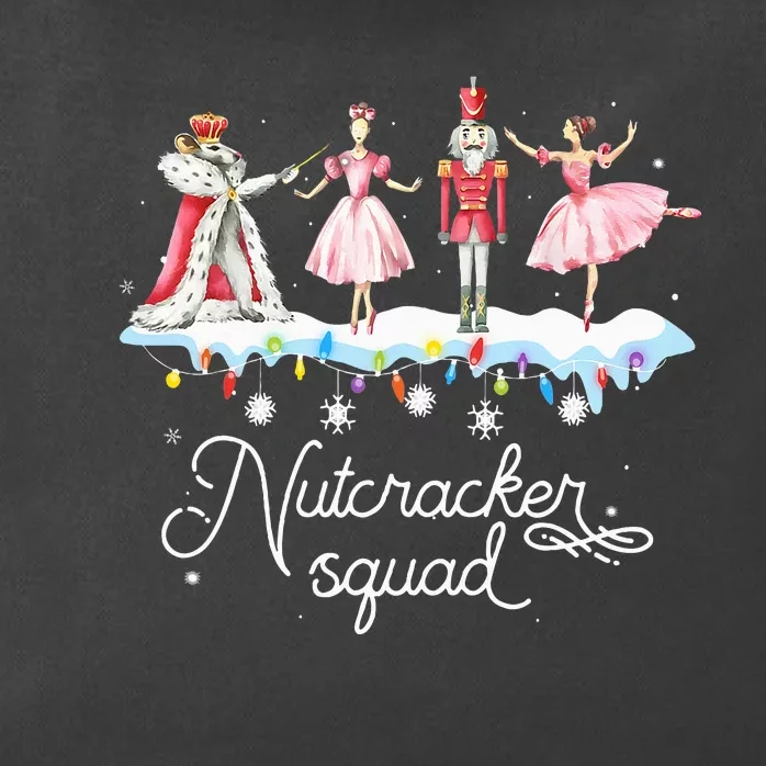 Christmas Nutcracker Squad Ballet Dance Zip Tote Bag