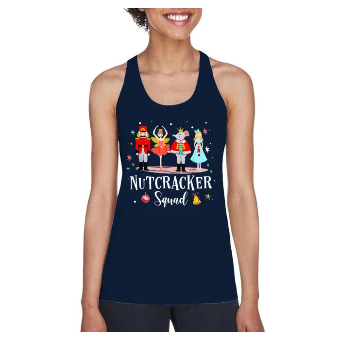 Christmas Nutcracker Squad Ballet Dance Women's Racerback Tank