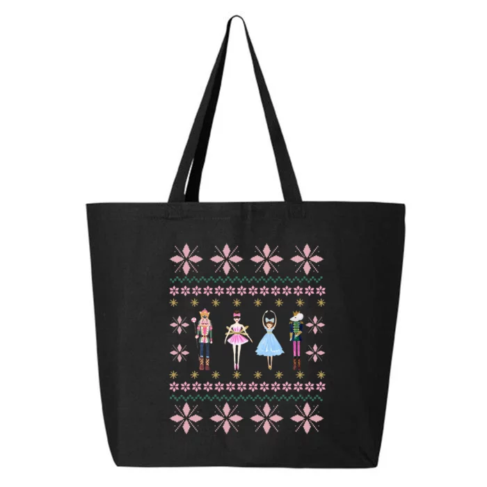 Christmas Nutcracker Squad Ballet Dance Funny Xmas Holiday 25L Jumbo Tote