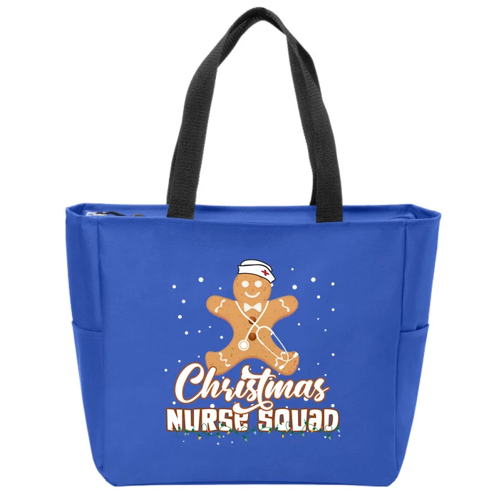 Christmas Nurse Squad Er Nurse Christmas Cool Gift Zip Tote Bag