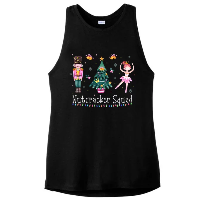 Christmas Nutcracker Squad Ballet Dance Ladies Tri-Blend Wicking Tank