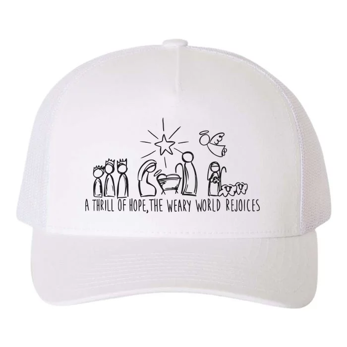 Christian Nativity Scene Yupoong Adult 5-Panel Trucker Hat