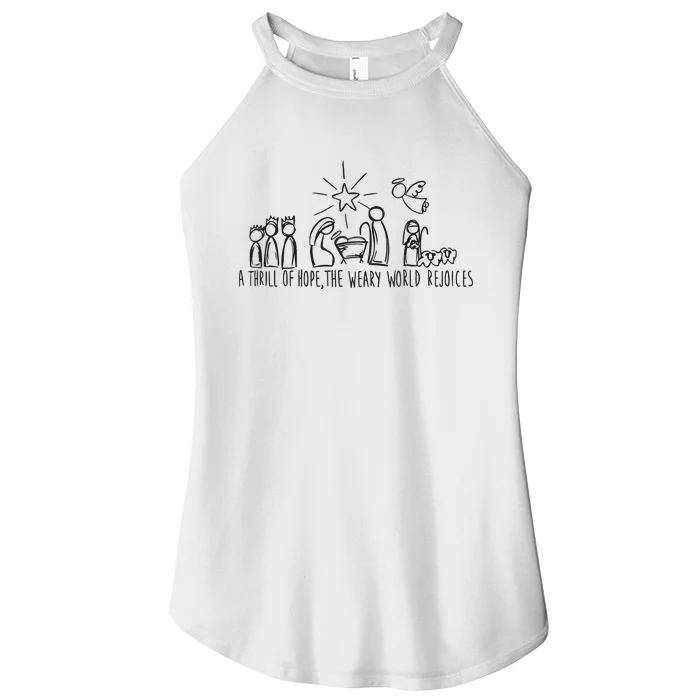 Christian Nativity Scene Women’s Perfect Tri Rocker Tank