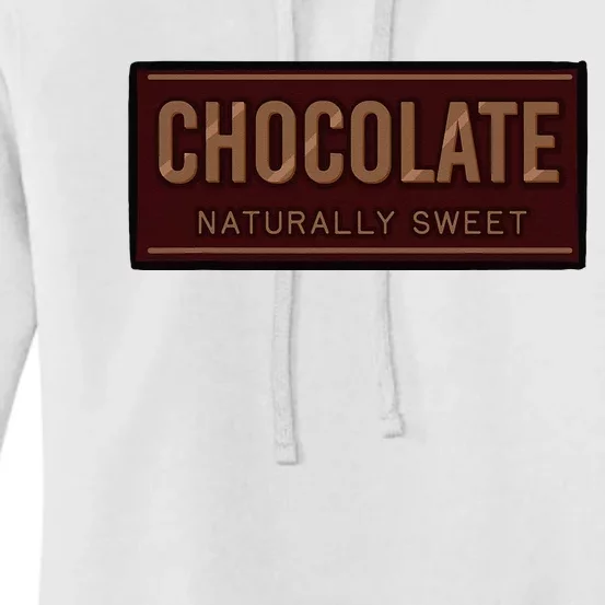 Chocolate Naturally Sweet Dessert Lover Food Cacao Flavor Women's Pullover Hoodie