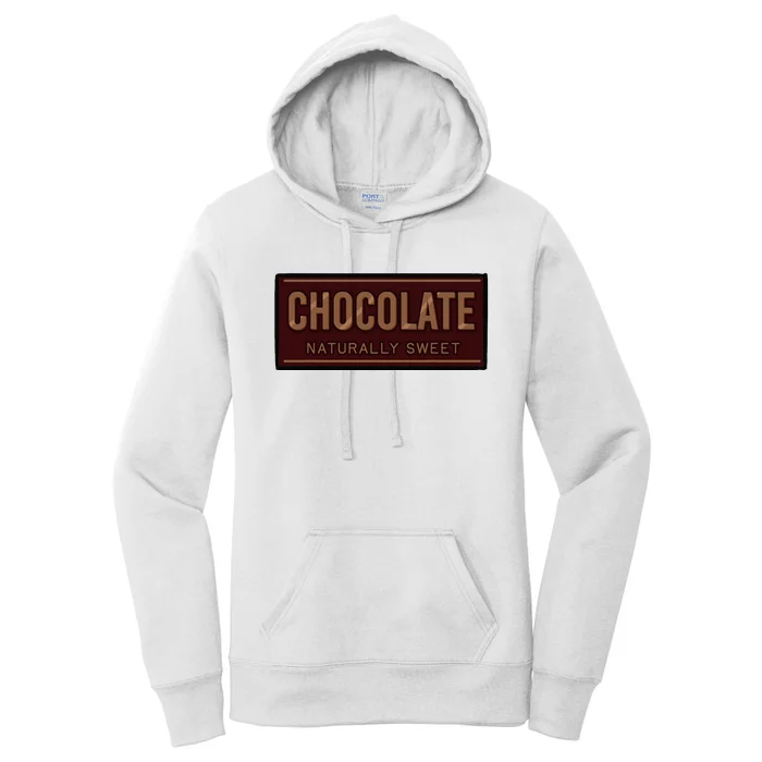 Chocolate Naturally Sweet Dessert Lover Food Cacao Flavor Women's Pullover Hoodie