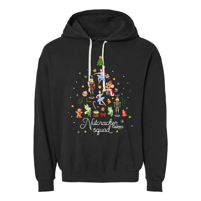 Christmas Nutcracker Squad Ballet Dance Garment-Dyed Fleece Hoodie