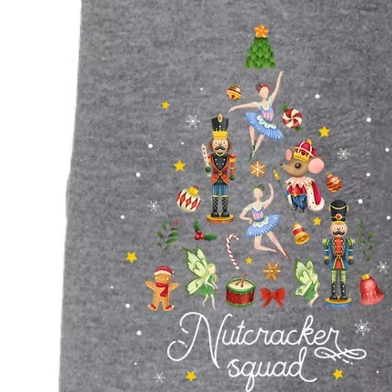 Christmas Nutcracker Squad Ballet Dance Doggie 3-End Fleece Hoodie