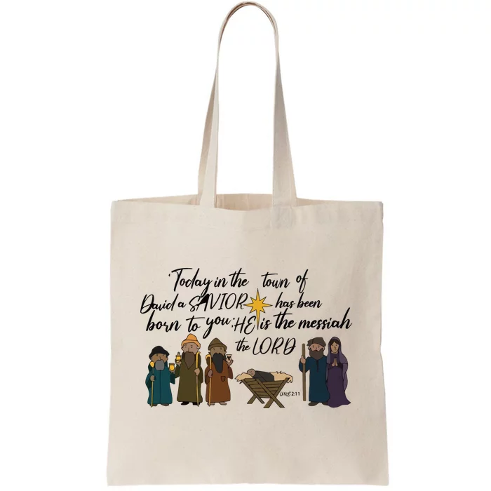 Christmas Nativity Scene Christian Women Jesus Tote Bag