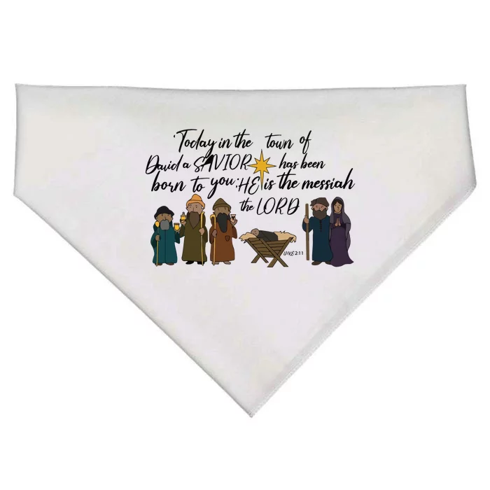 Christmas Nativity Scene Christian Women Jesus USA-Made Doggie Bandana