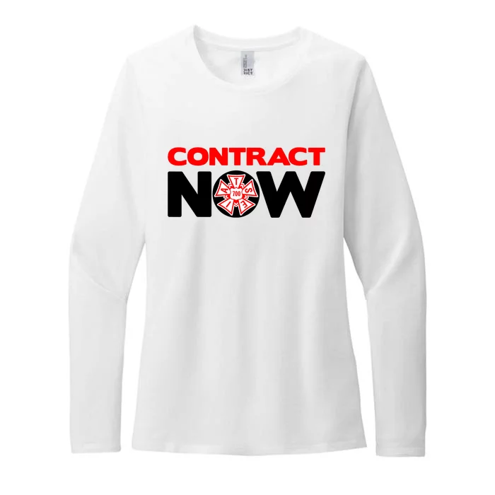 Contract Now Snl Trendy Design Womens CVC Long Sleeve Shirt