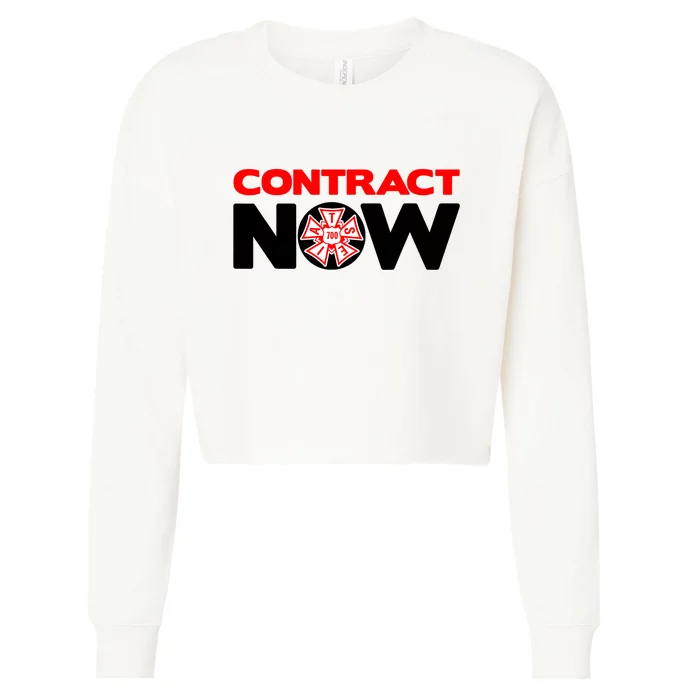 Contract Now Snl Trendy Design Cropped Pullover Crew