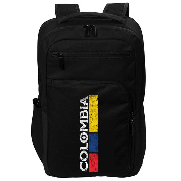 Colombia National Soccer Team Pride Flag Colombian Gift Impact Tech Backpack