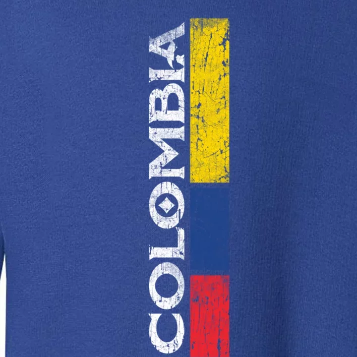 Colombia National Soccer Team Pride Flag Colombian Gift Toddler Sweatshirt