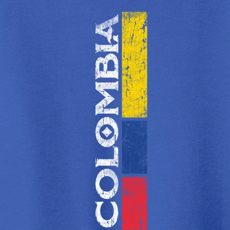 Colombia National Soccer Team Pride Flag Colombian Gift Toddler T-Shirt