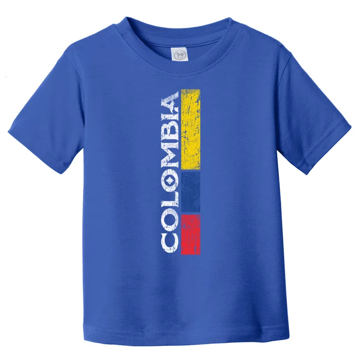 Colombia National Soccer Team Pride Flag Colombian Gift Toddler T-Shirt