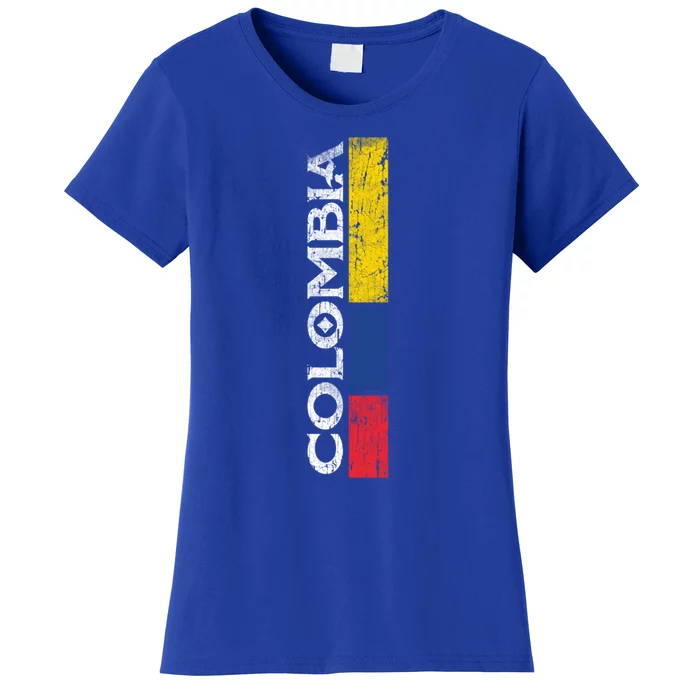 Colombia National Soccer Team Pride Flag Colombian Gift Women's T-Shirt