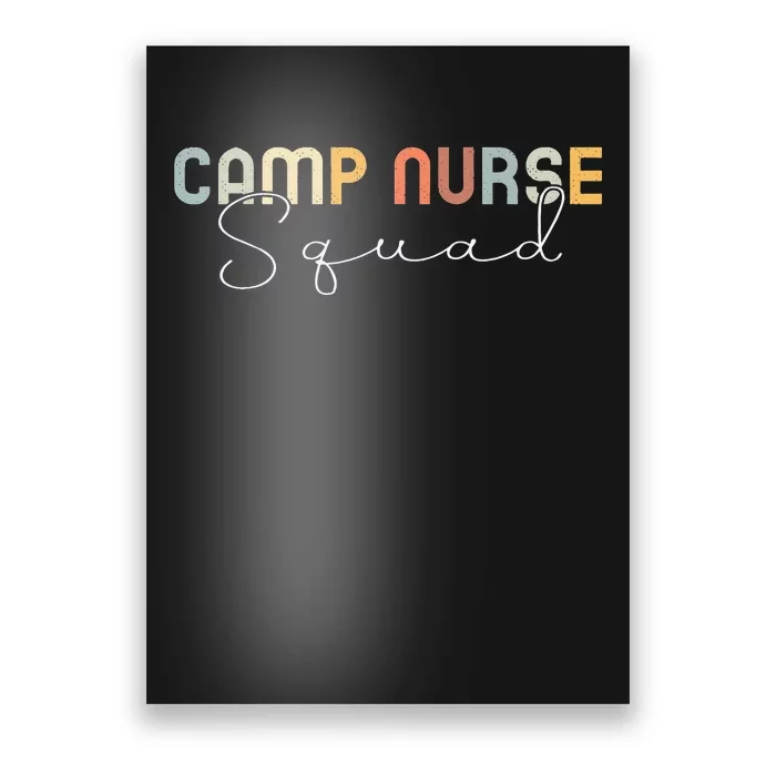 Camp Nurse Squad Nursing Summer Medical Staff Poster