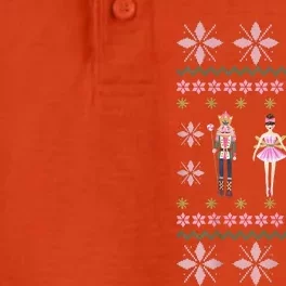 Christmas Nutcracker Squad Ballet Dance Funny Xmas Holiday Dry Zone Grid Performance Polo