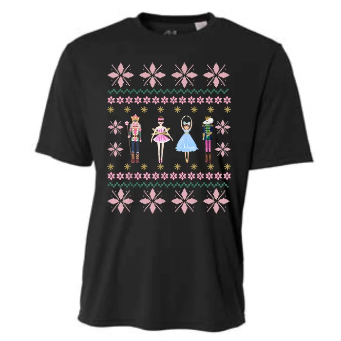 Christmas Nutcracker Squad Ballet Dance Funny Xmas Holiday Cooling Performance Crew T-Shirt