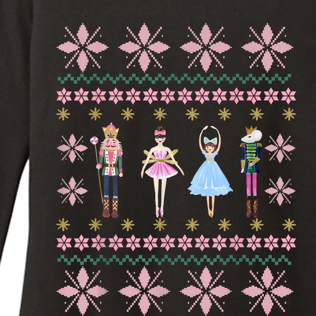 Christmas Nutcracker Squad Ballet Dance Funny Xmas Holiday Womens CVC Long Sleeve Shirt