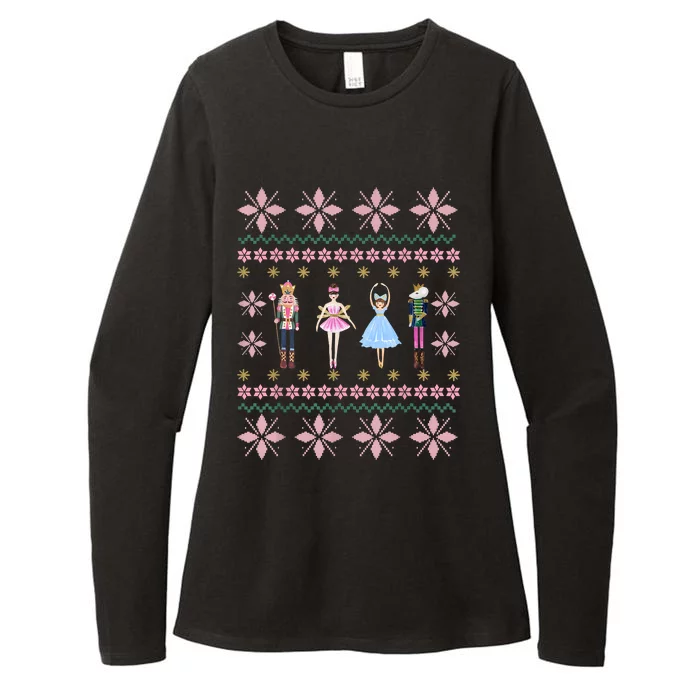 Christmas Nutcracker Squad Ballet Dance Funny Xmas Holiday Womens CVC Long Sleeve Shirt