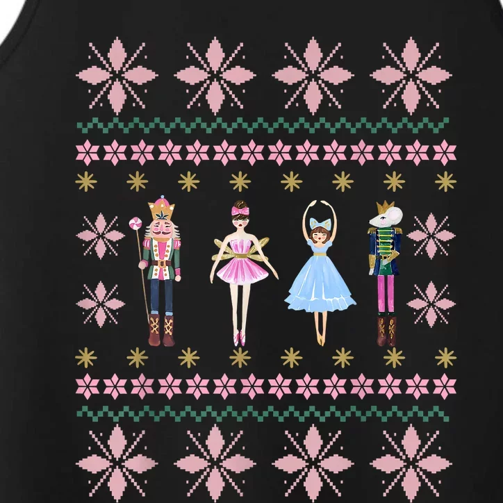 Christmas Nutcracker Squad Ballet Dance Funny Xmas Holiday Performance Tank