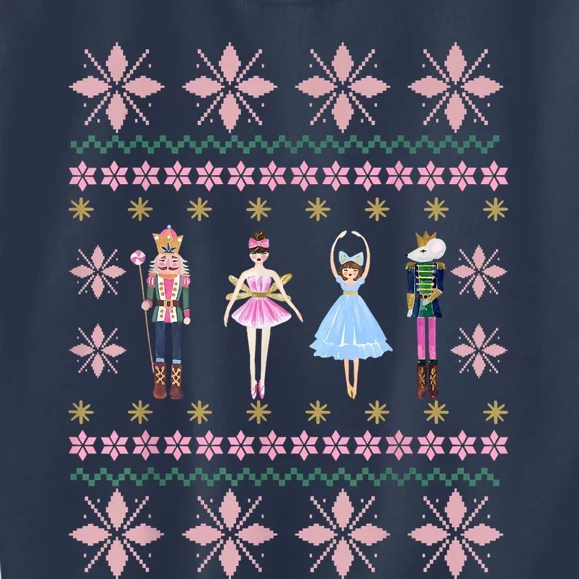 Christmas Nutcracker Squad Ballet Dance Funny Xmas Holiday Kids Sweatshirt