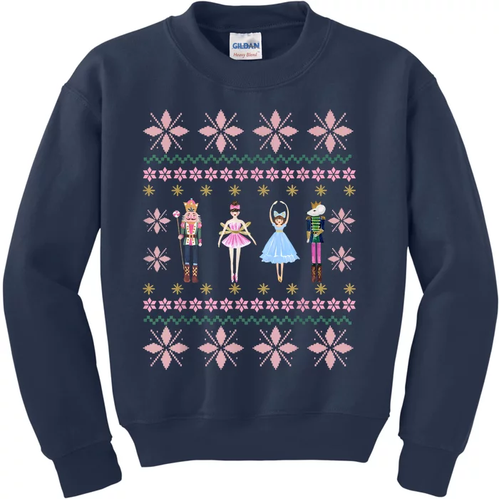 Christmas Nutcracker Squad Ballet Dance Funny Xmas Holiday Kids Sweatshirt