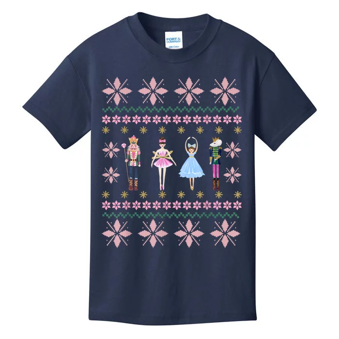 Christmas Nutcracker Squad Ballet Dance Funny Xmas Holiday Kids T-Shirt