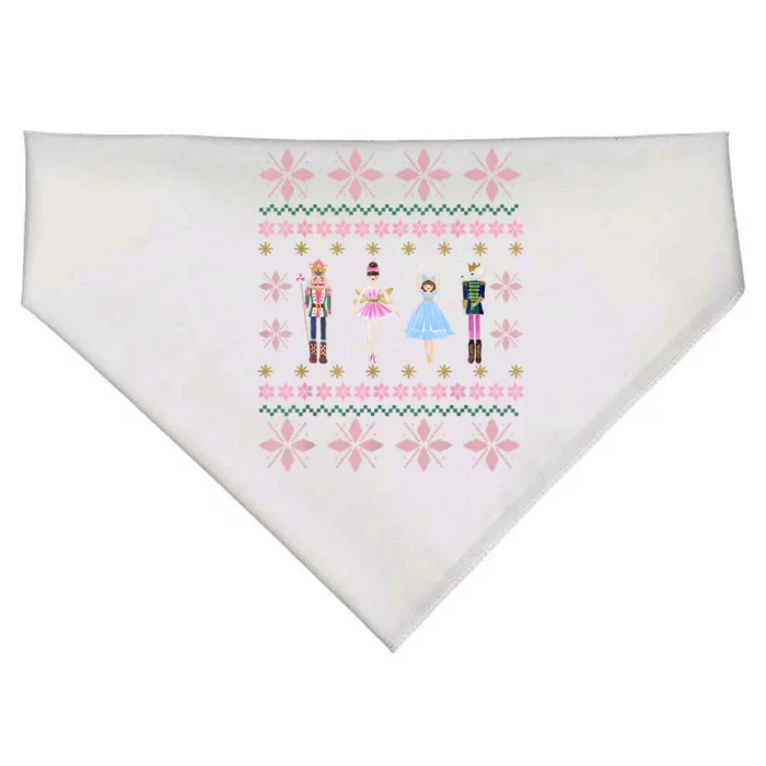 Christmas Nutcracker Squad Ballet Dance Funny Xmas Holiday USA-Made Doggie Bandana