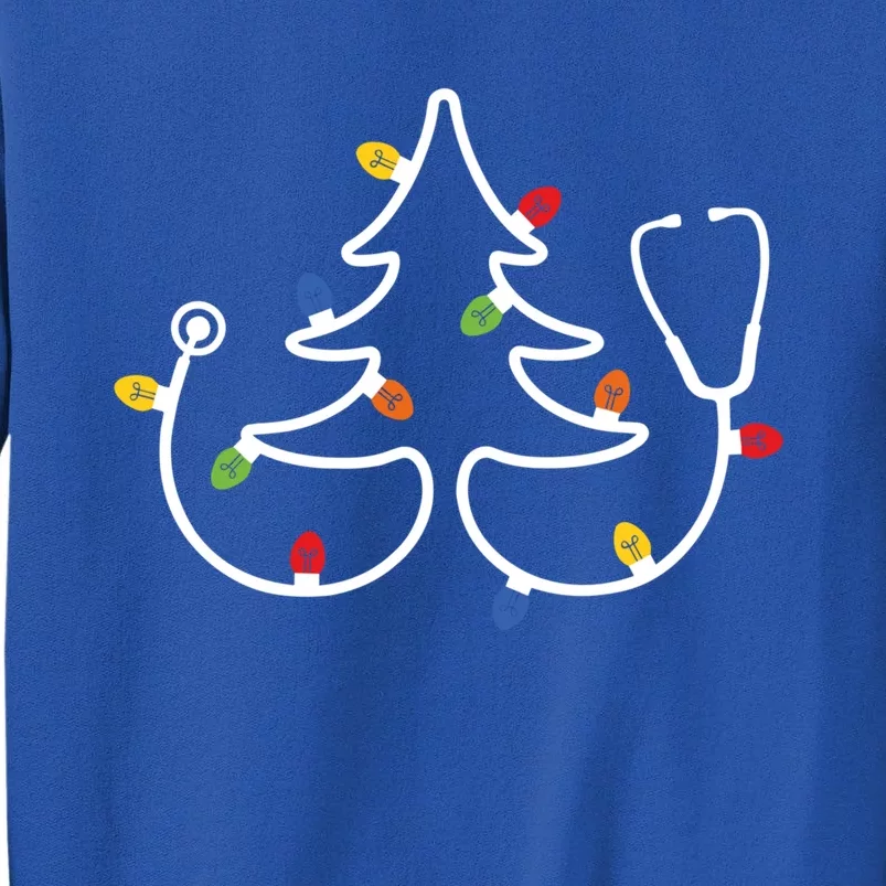 Christmas Nurse Stethoscope Christmas Tree Rn Nursing Cool Gift Tall Sweatshirt