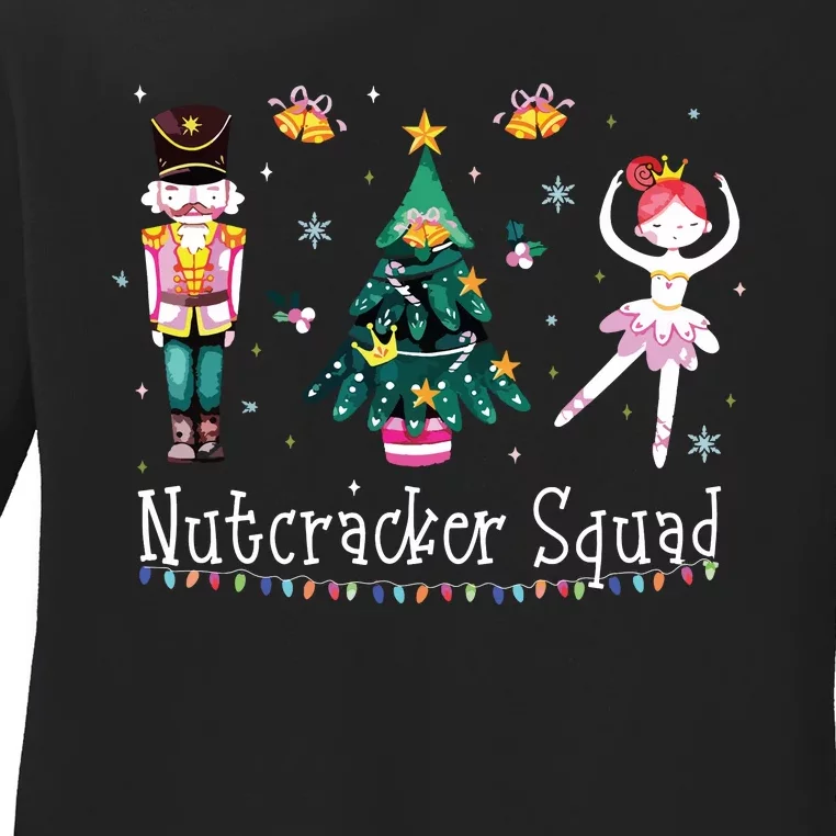 Christmas Nutcracker Squad Ballet Dance Ladies Long Sleeve Shirt