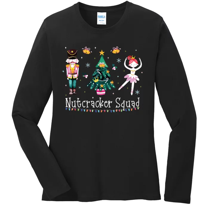 Christmas Nutcracker Squad Ballet Dance Ladies Long Sleeve Shirt