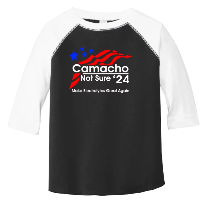 Camacho Not Sure For President 2024 Toddler Fine Jersey T-Shirt